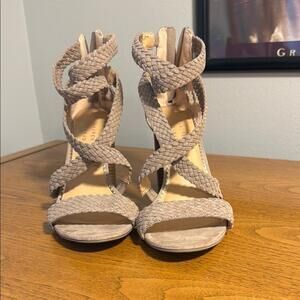 Braided Strappy Block Heel Sandals for Women